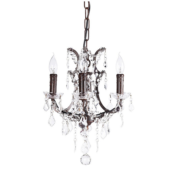 Люстра 19th C. Rococo Iron & Clear Crystal Round Vol.I бронза - изображение 1