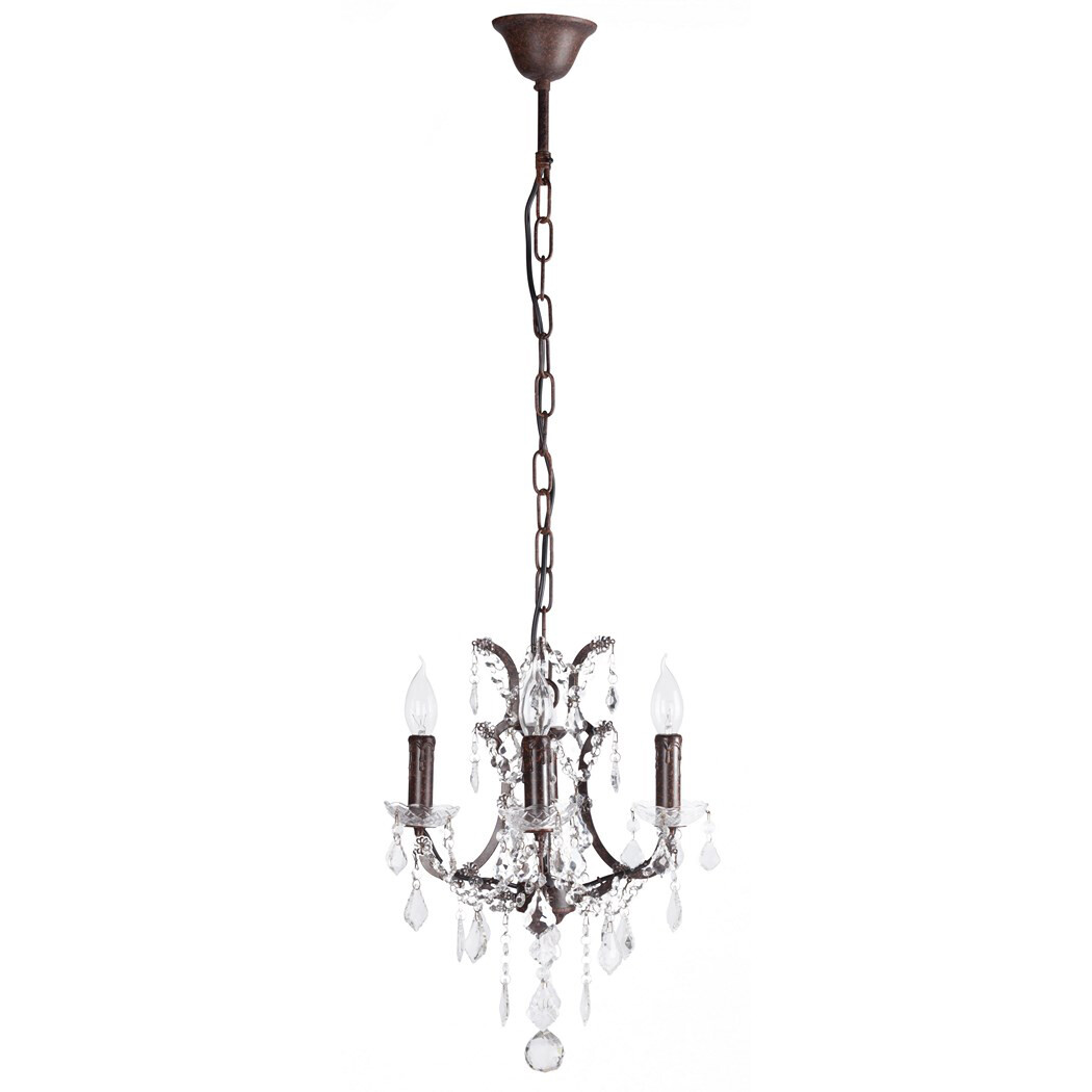 Люстра 19th C. Rococo Iron & Clear Crystal Round Vol.I бронза - изображение 2