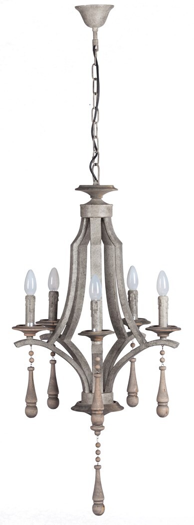 Люстра Parisian серая, бежевая - изображение 2