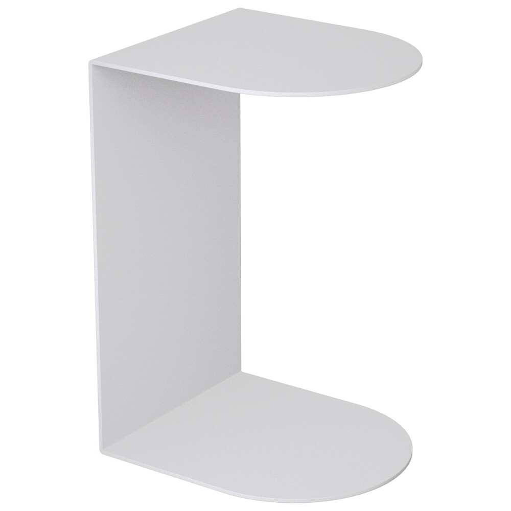 столик металлический приставной белый Evulo GGT-13-3 .