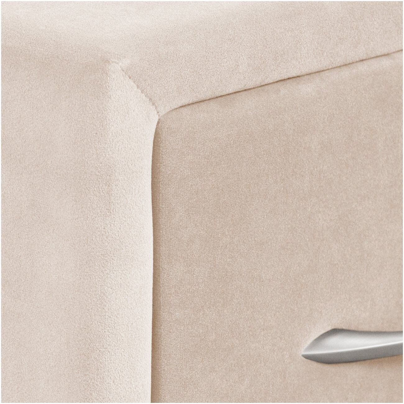 Прикроватная тумбочка с двумя ящиками кремовая Эстетика - изображение 5