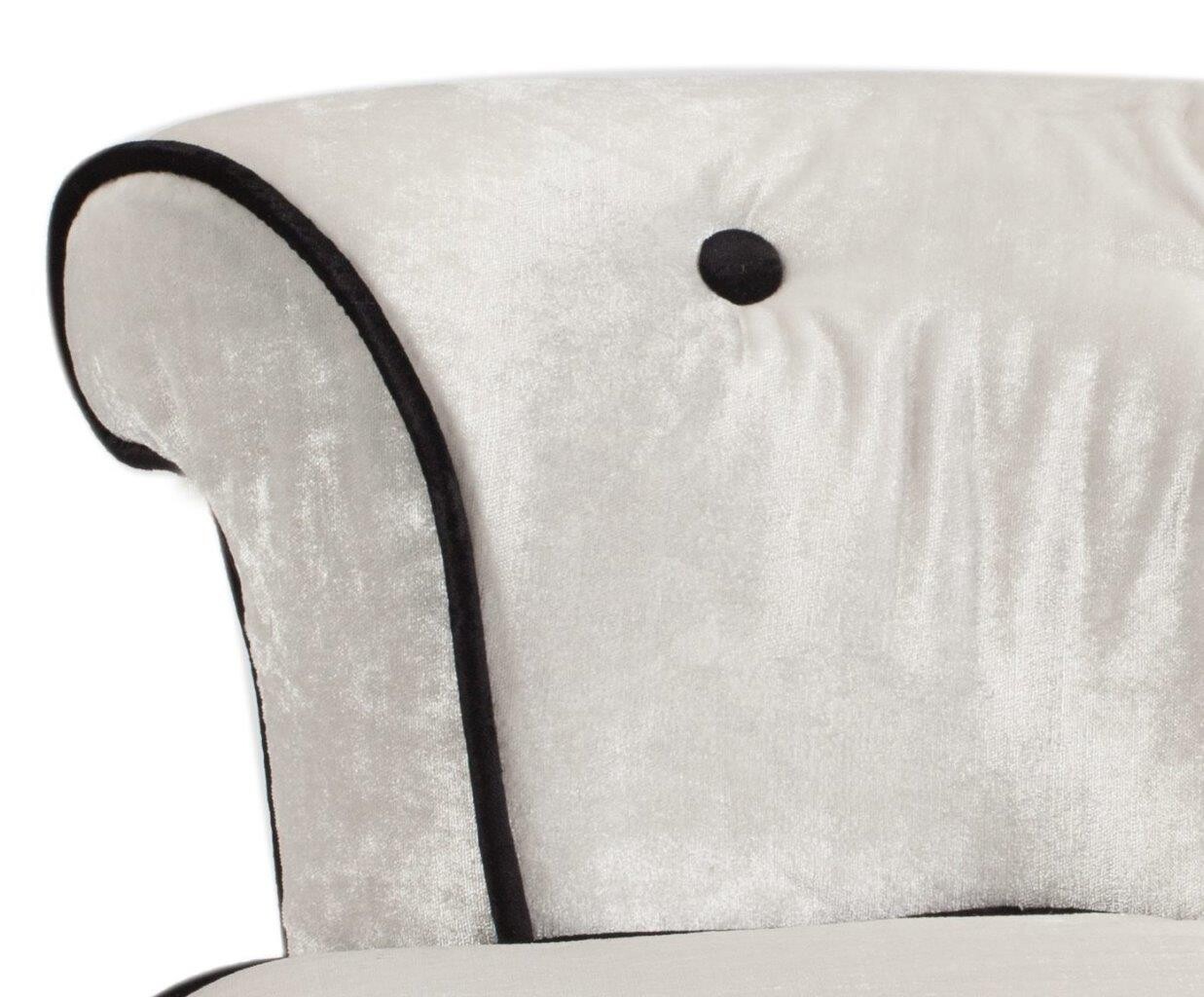 Кресло маленькое белое без подлокотников Loraine - изображение 2