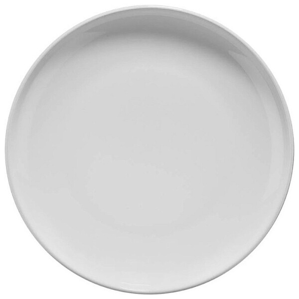 Тарелка с бортом фарфоровая круглая 27 см белая Crouton White Blue - изображение 1