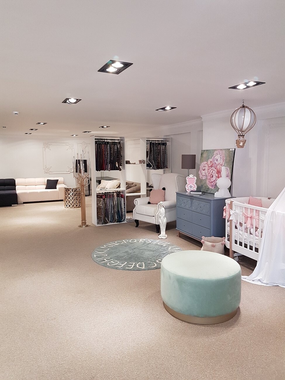 Пуф Osman большой мятный с золотом - изображение 2