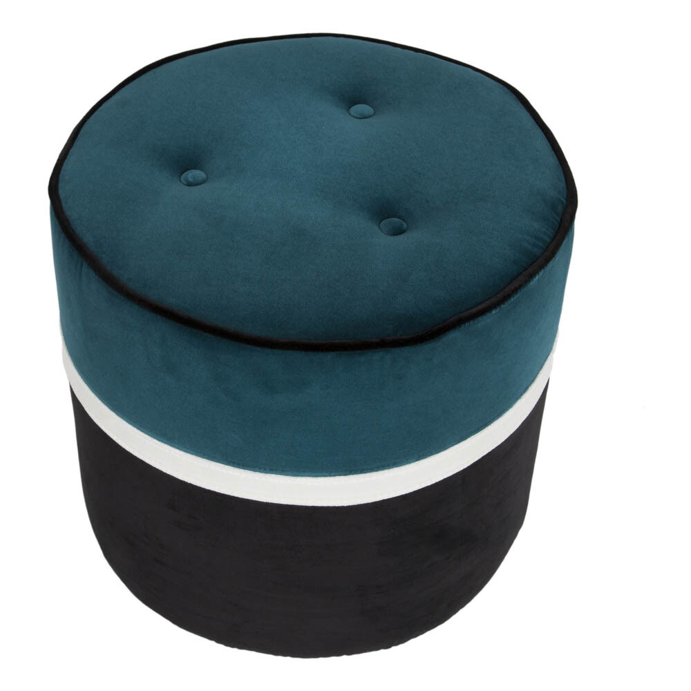 Пуф Lodry бирюзовый с черным - изображение 4