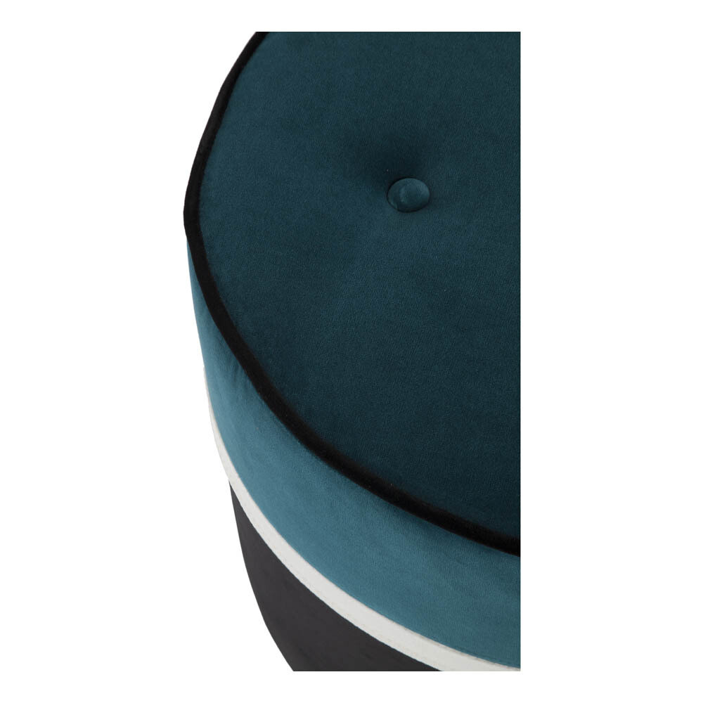 Пуф Lodry бирюзовый с черным - изображение 5