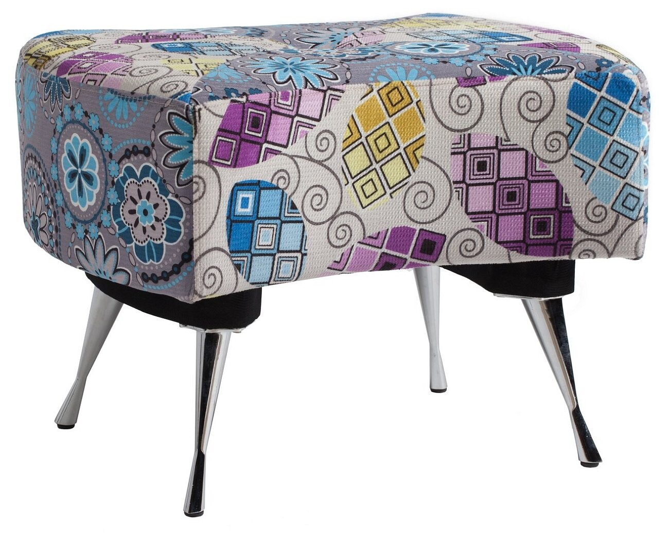 Пуфик с ножками разноцветный Coloris Largo - изображение 2