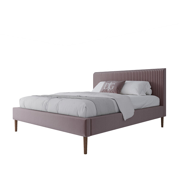 Кровать двуспальная 160х200 розовая Vittoriya - изображение 1