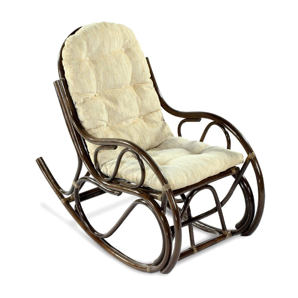 Кресло-качалка коричневое "Милак-1"