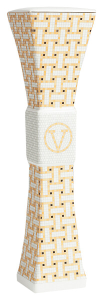 Подсвечник керамический белый с желтой мозаикой Vendetta Piccolo - изображение 1