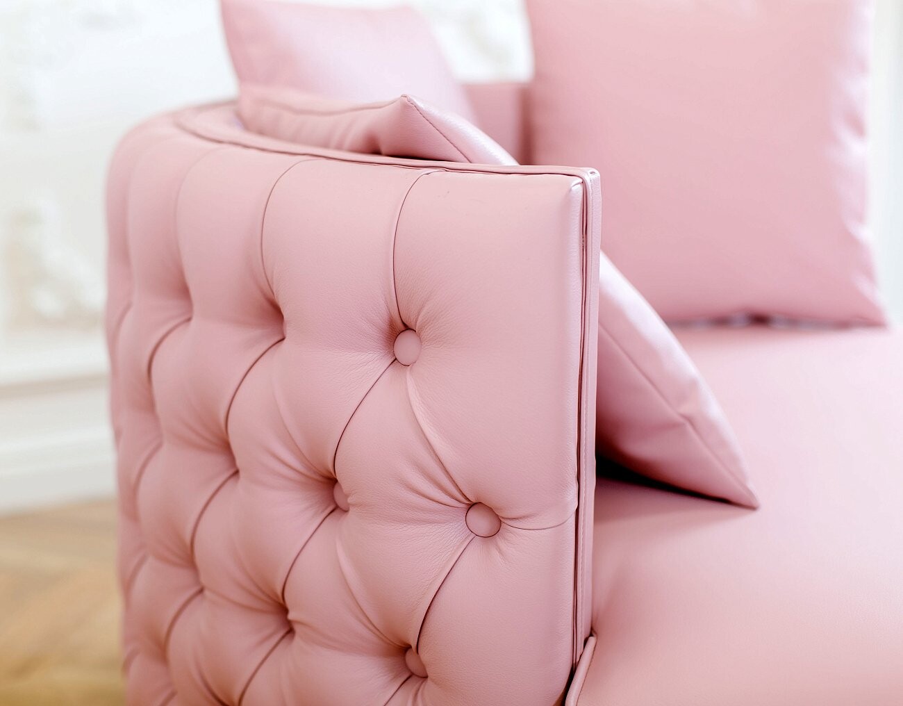 Кресло круглое синее с подушками Monroe - изображение 4