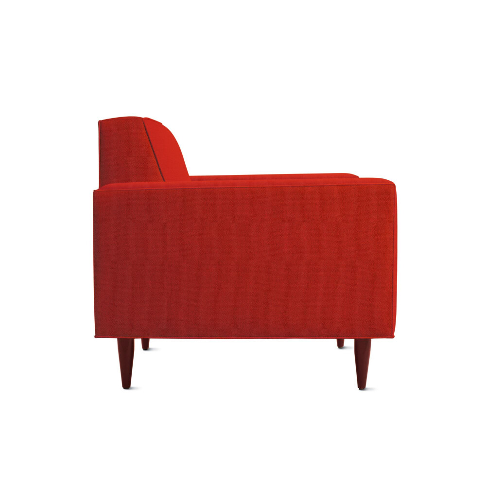 Кресло красное с широкими подлокотниками Bantam
