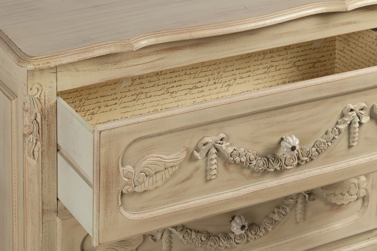 Комод с 3 ящиками бежевый Caliari - изображение 2