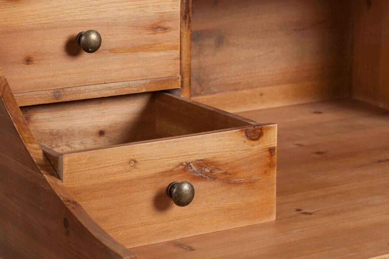 Письменный стол-бюро деревянный с крестообразными ножками Solitude - изображение 3