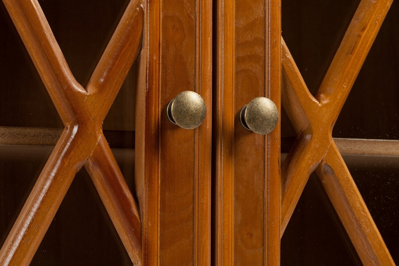 Буфет с ящиками и стеклянными дверцами коричневый Marionetta - изображение 2