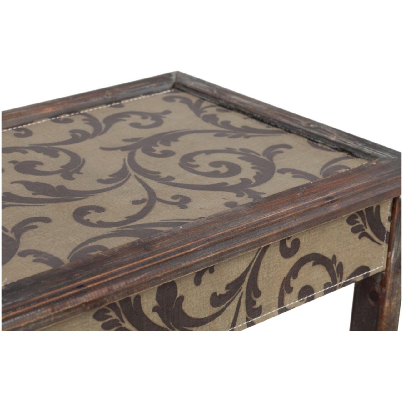 Кофейный столик деревянный с текстильной отделкой Tentacion - изображение 3