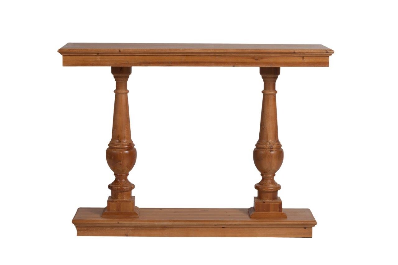 Консоль деревянная с резными ножками и подиумом Palonso - изображение 2