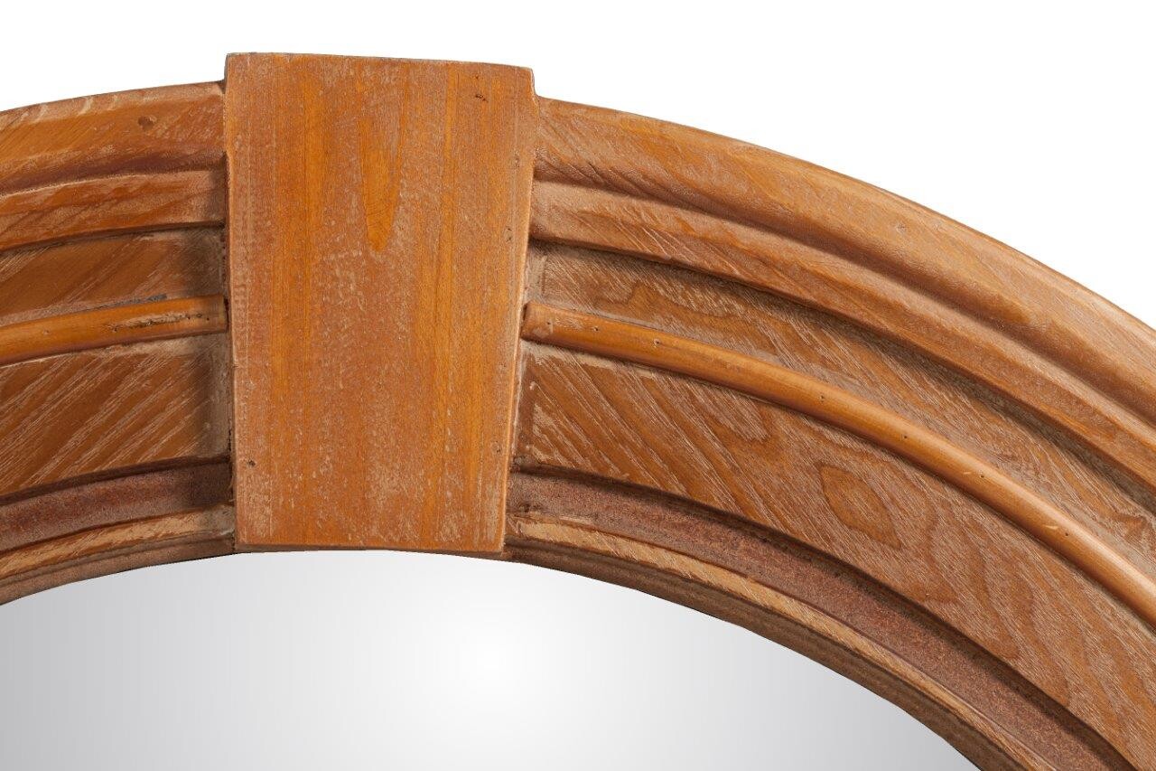 Зеркало деревянное большое морское диаметр 91 см Tamonia - изображение 3