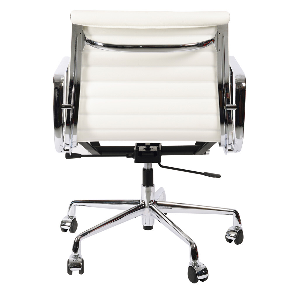 Кресло Eames Style с регулируемой высотой белая кожа