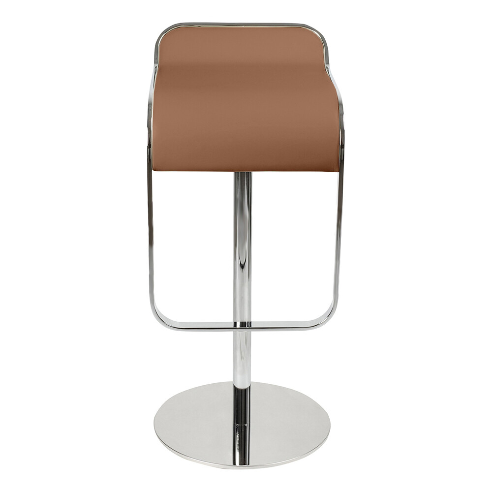 Барный стул коричневая кожа LEM Style Piston Stool