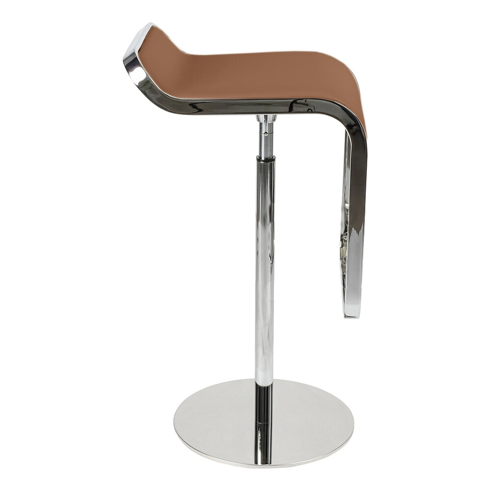Барный стул коричневая кожа LEM Style Piston Stool
