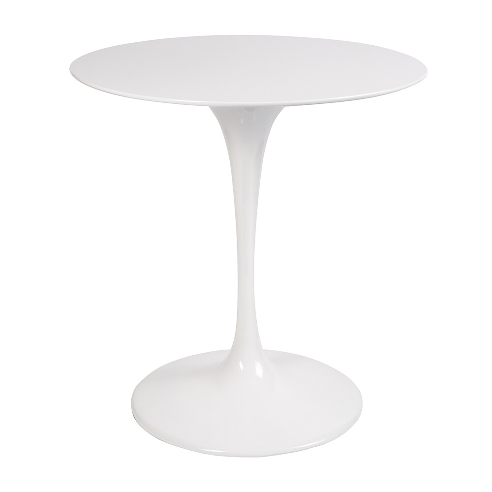 Обеденный стол круглый белый глянцевый 70 см Eero Saarinen Style Tulip Table