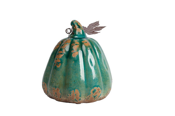 Статуэтка зелено-коричневая "Тыква" Pumpkin Aqua - изображение 1