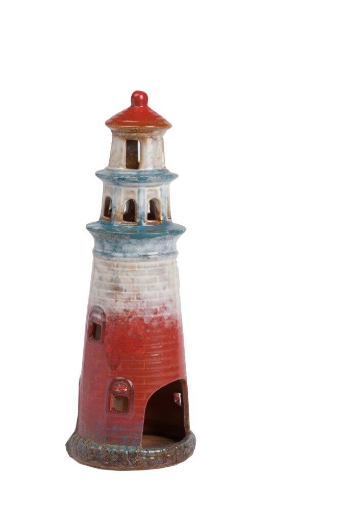 Подсвечник керамический красный "Маяк" Efron - изображение 2