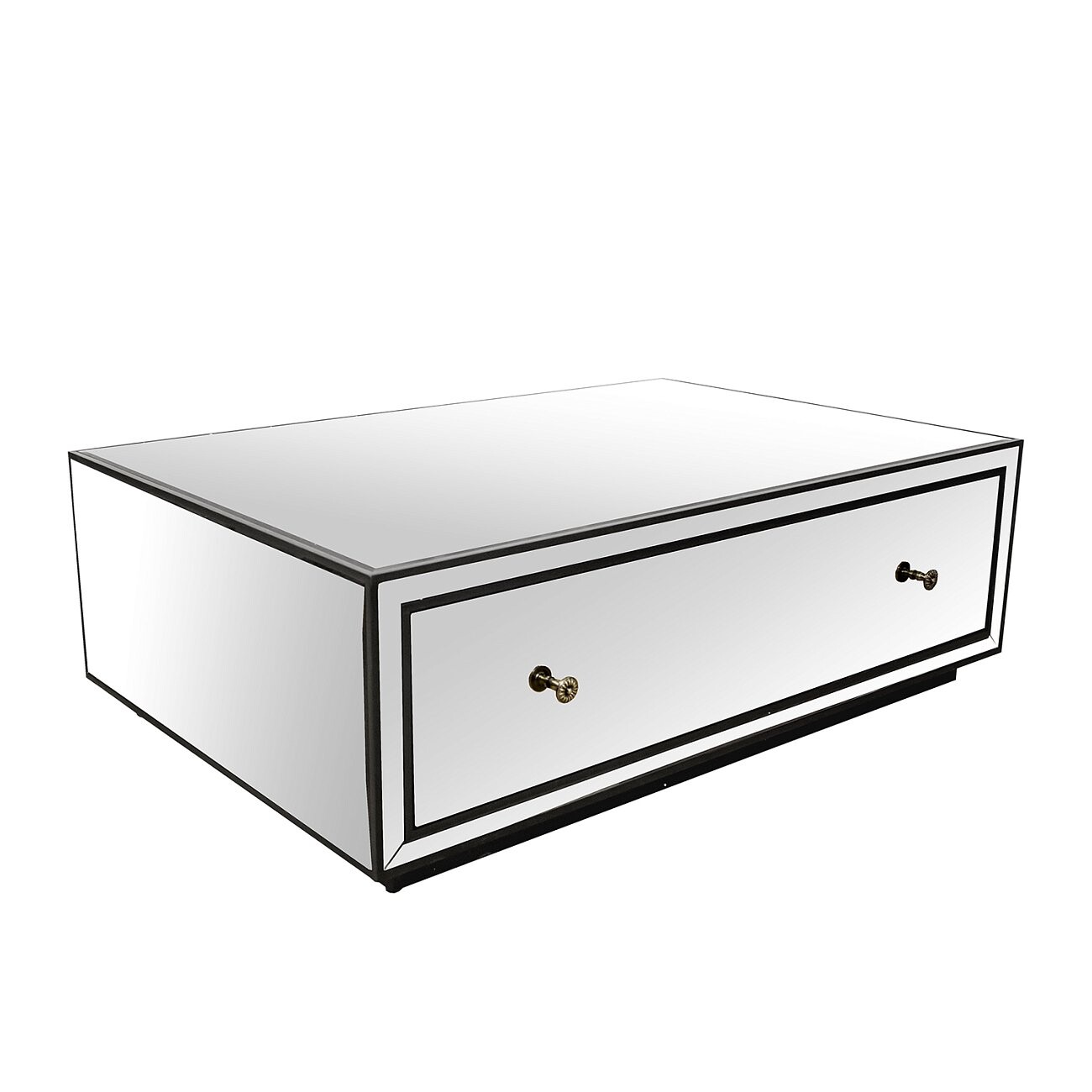 Журнальный столик зеркальный с ящиком Strand Antique - изображение 3