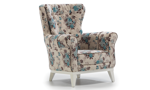 Кресло мягкое с белыми ножками цветное Richard - изображение 1