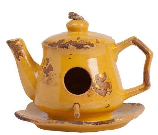 Aромолампа для эфирных масел желтая в виде чайника Candelero Yellow