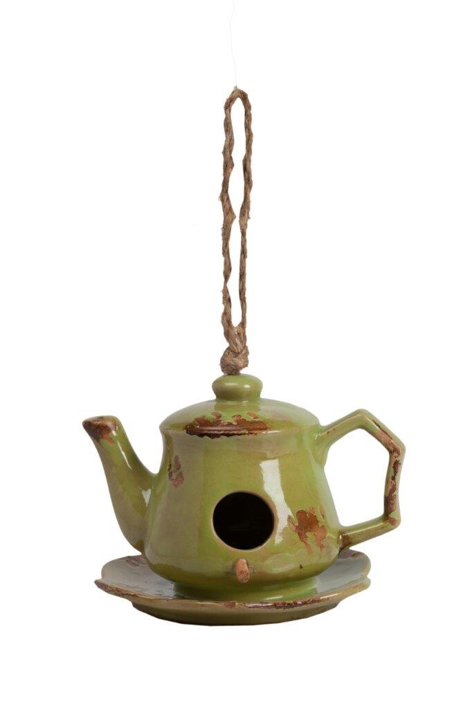 Aромалампа для эфирных масел зеленая в виде чайника Candelero Olive - изображение 2