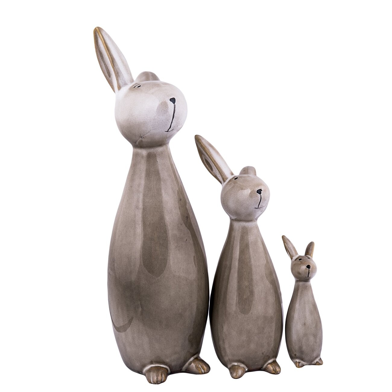 Статуэтка серая "Папа" "Семья Зайцев"  - изображение 2