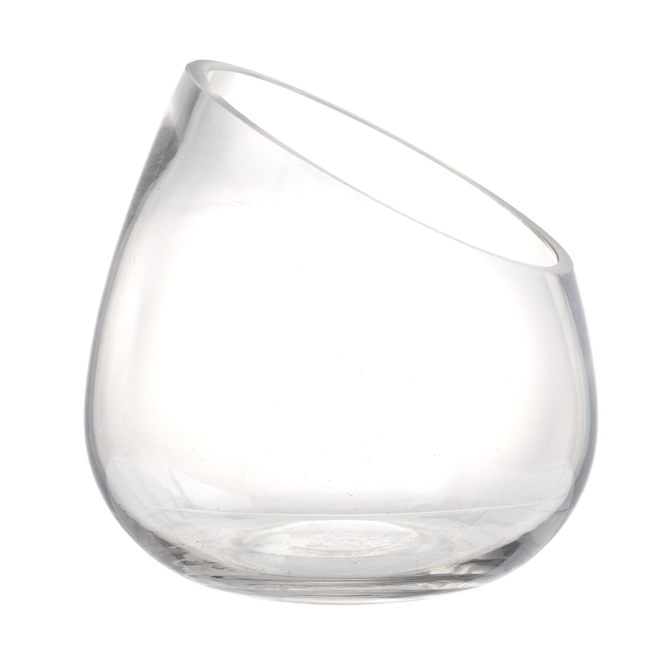 Ваза стеклянная маленькая 13 см - изображение 3