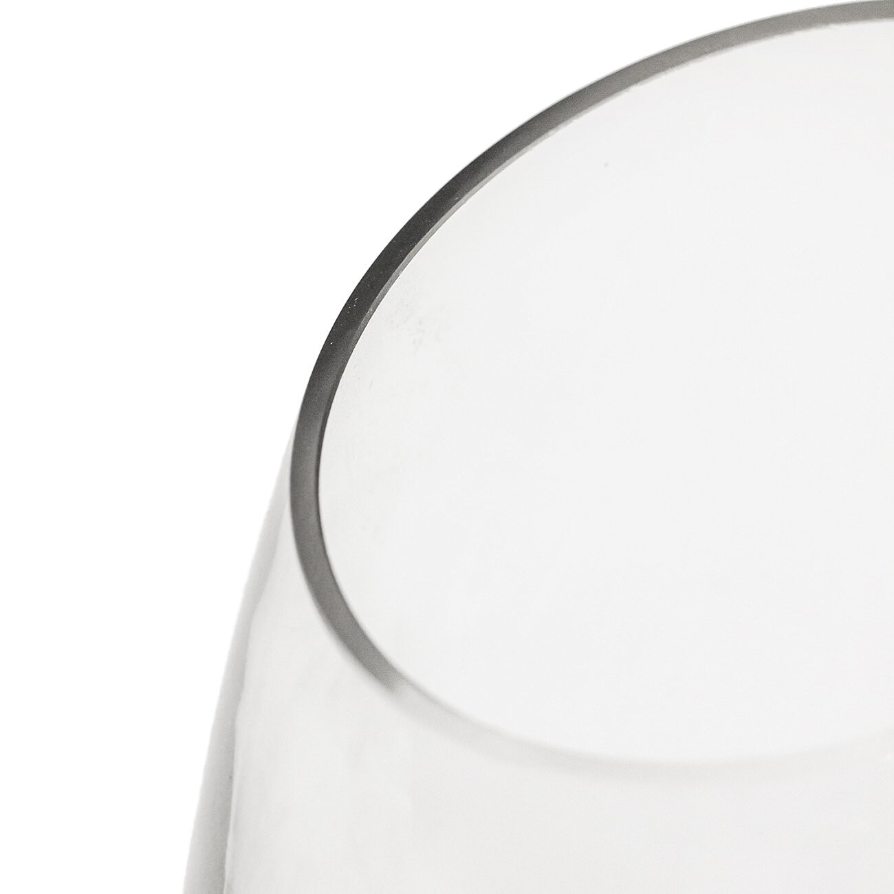 Ваза стеклянная прозрачная большая 20 см - изображение 4