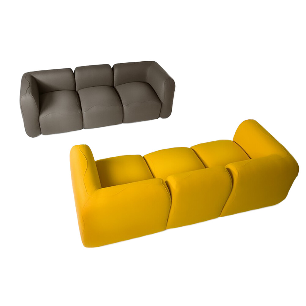 Диван прямой трехместный желтый Alfred - изображение 3