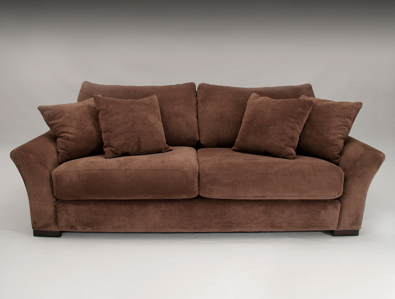 Диван Toby трехместный прямой коричневый - изображение 2
