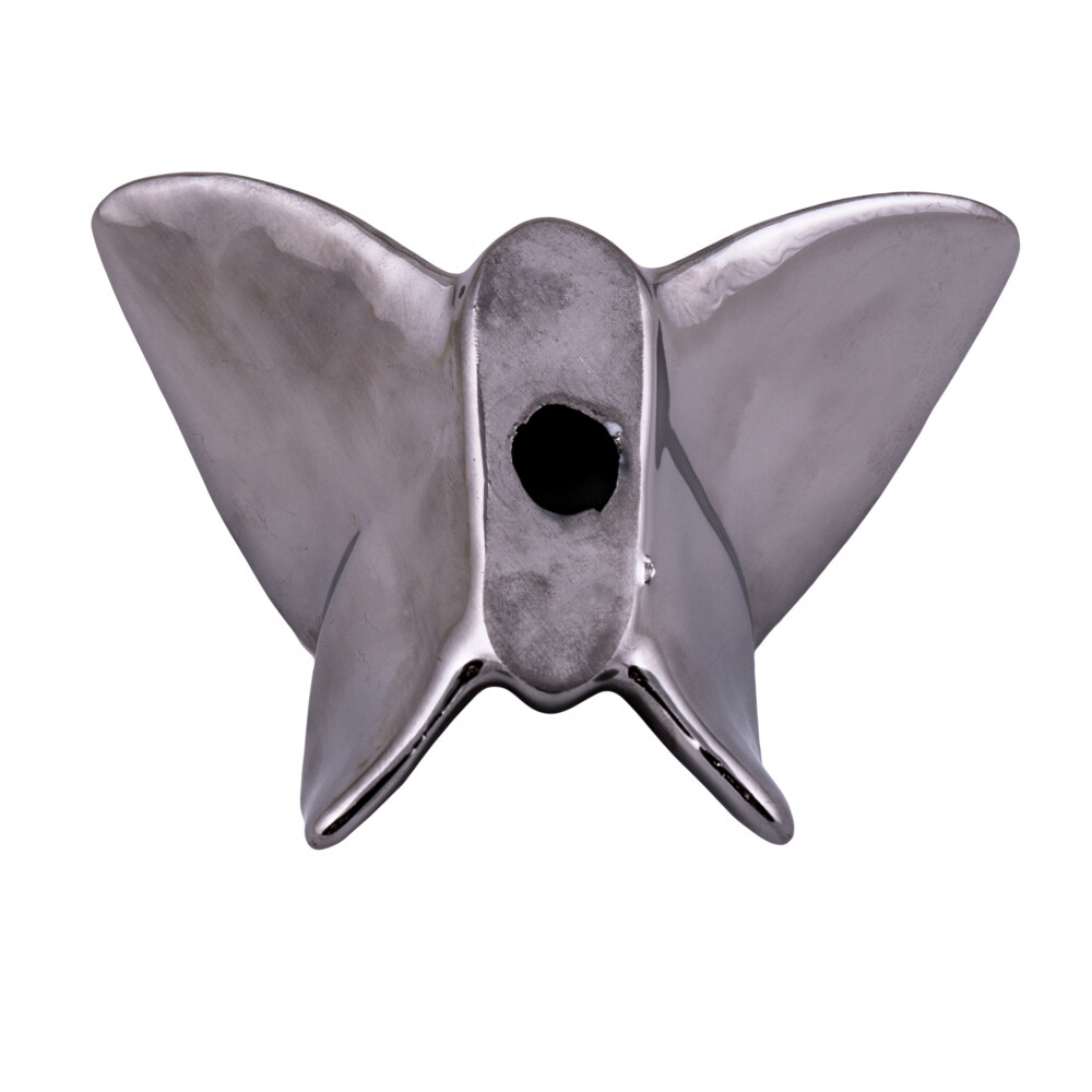 Декоративная бабочка Mahaon 2 Серебро   h10 (12*10*5)