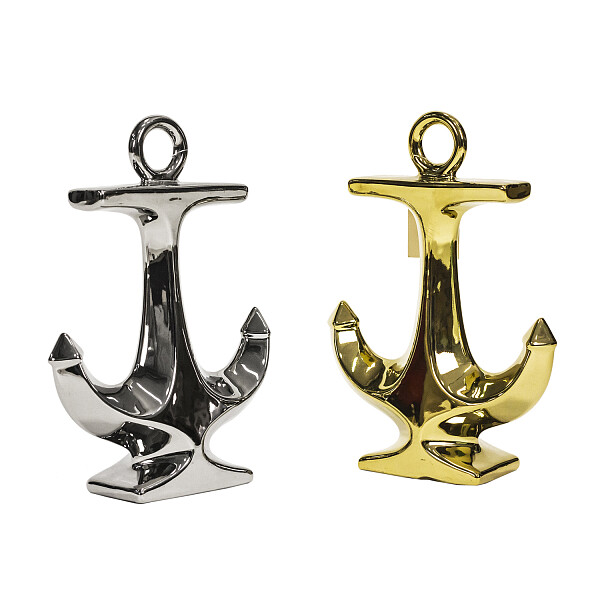 Набор из 2 декоратинвых якорей Silver and Gold - изображение 1