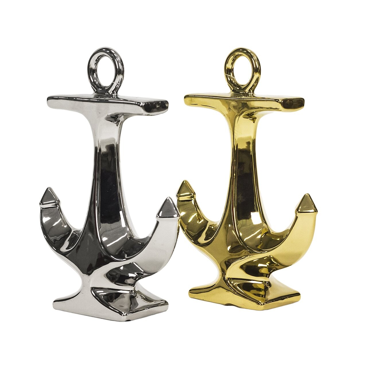 Набор из 2 декоратинвых якорей Silver and Gold - изображение 3