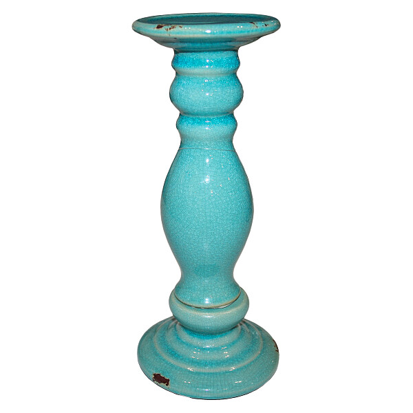 Подсвечник керамический голубой 27 см King - изображение 1