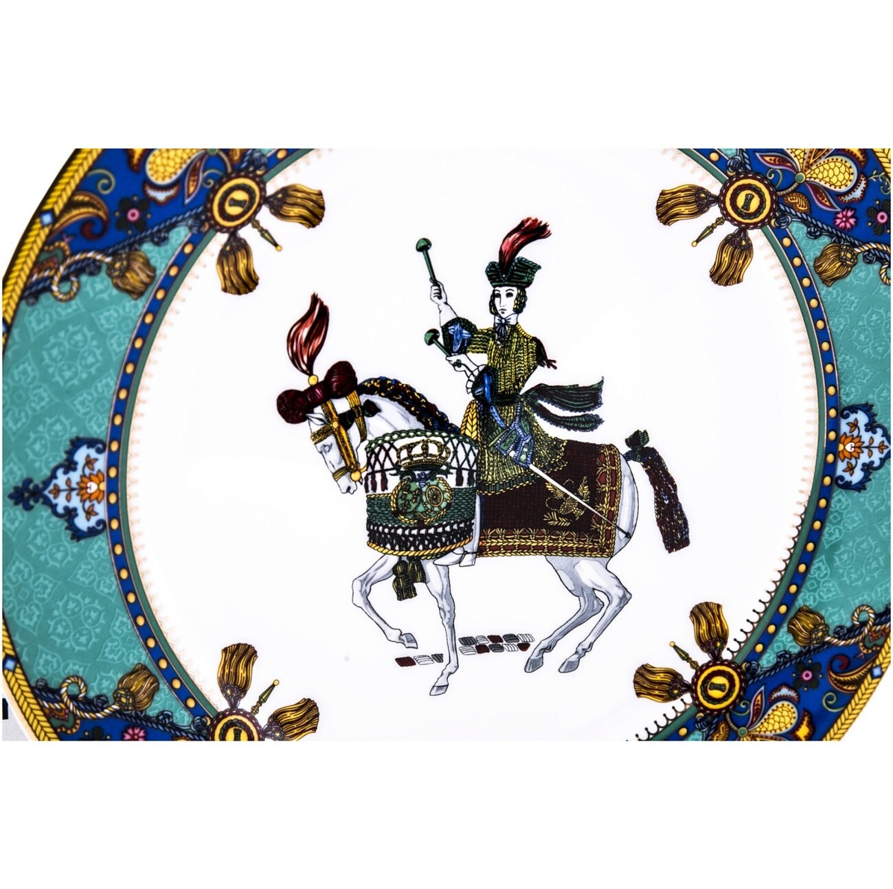 Тарелка Jinete бирюзовая 25 см - изображение 2