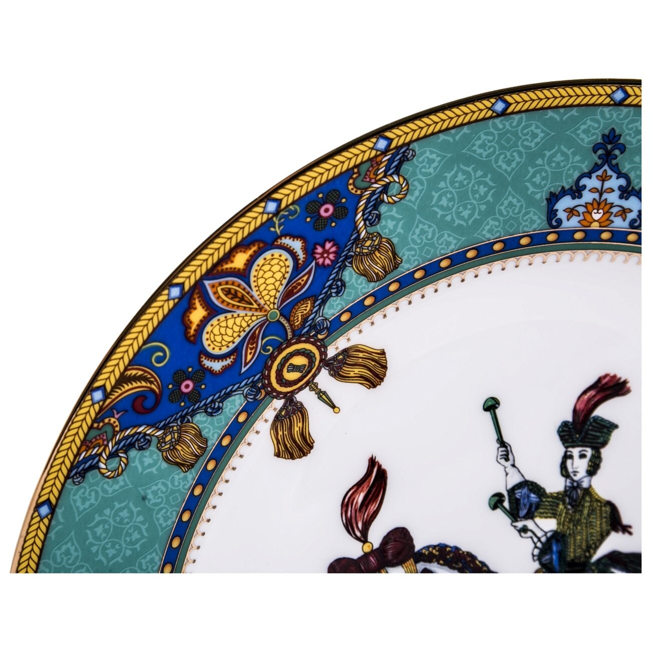 Тарелка Jinete бирюзовая 25 см - изображение 3