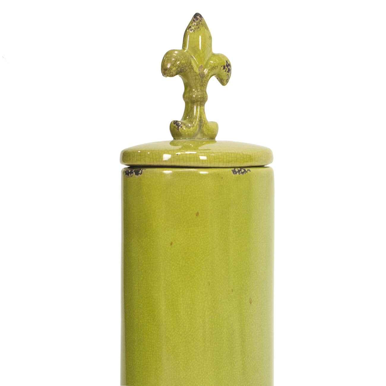 Декоративная ваза с крышкой Cannister для хранения продуктов Зелёная - изображение 2