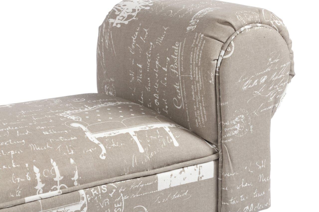 Оттоманка на деревянных ножках серая Jacobs - изображение 3