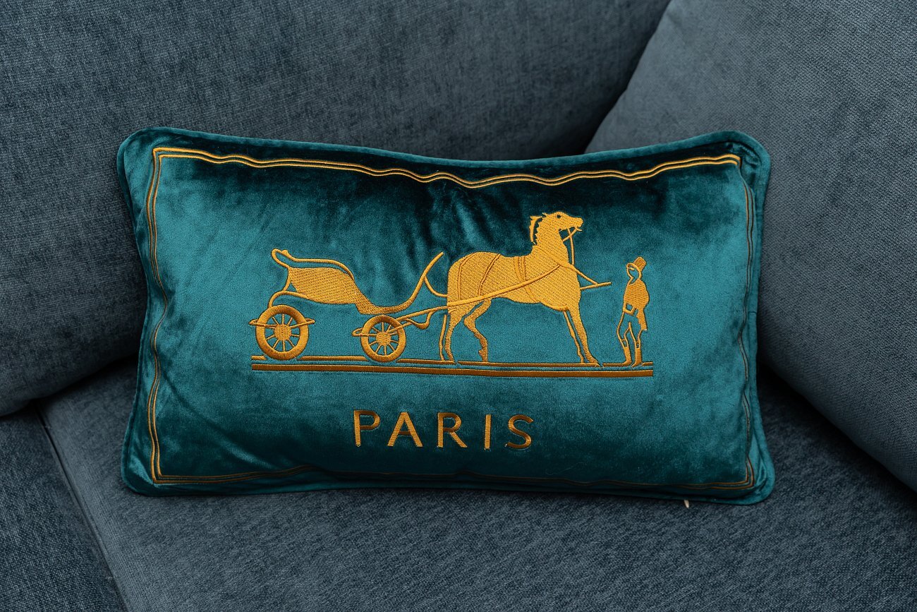 Декоративная подушка Old Paris Синий - изображение 2
