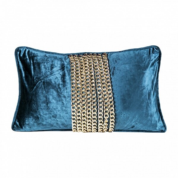 Декоративная подушка Disco с цепочками Бирюзовый - изображение 1