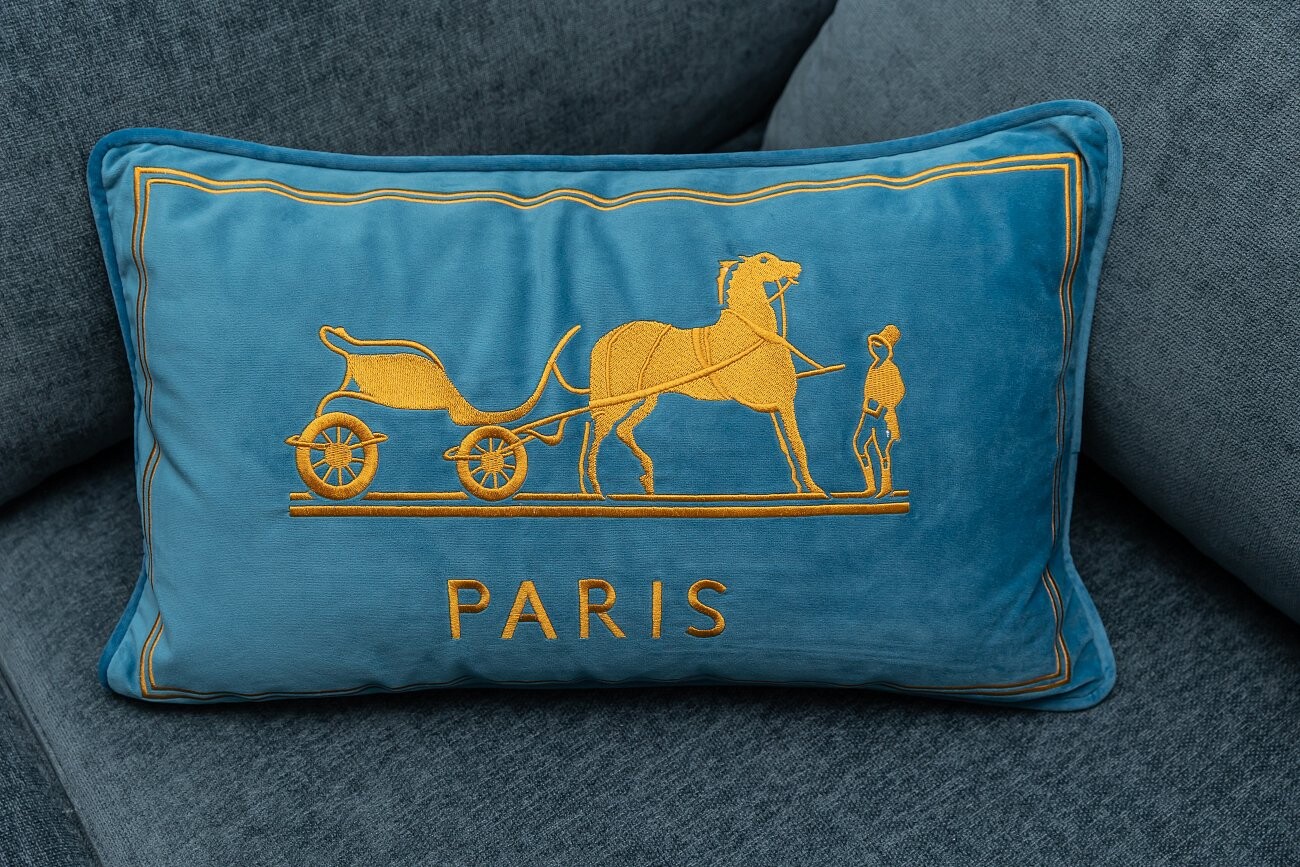 Декоративная подушка Old Paris Голубой - изображение 2