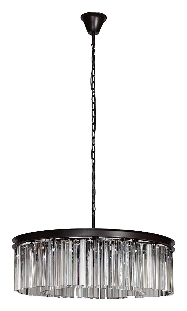 Люстра Rhys Prism чёрная, прозрачная - изображение 4