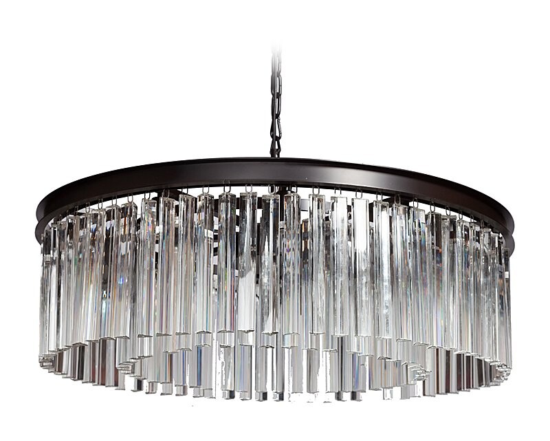 Люстра Rhys Prism чёрная, прозрачная - изображение 5